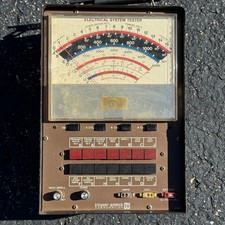 Stewart Warner Electrical System Tester Vintage Tach Dwell Meter Untested