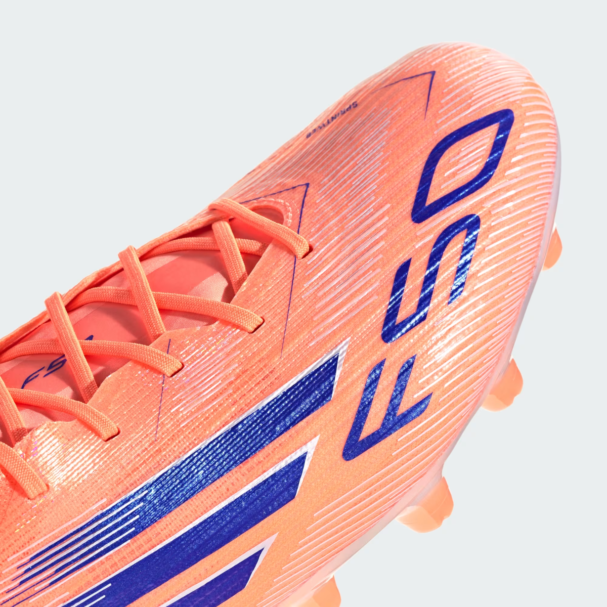 adidas Soccer Cleats F50 ELITE HG/AG Beam Orange/Lucid Blue JH7646