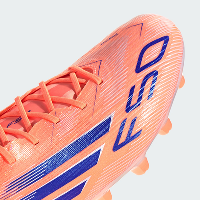 adidas Soccer Cleats F50 ELITE HG/AG Beam Orange/Lucid Blue JH7646
