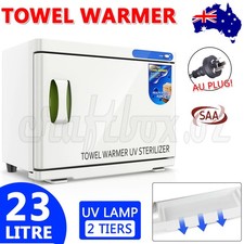 200W 23L Hot Towel Warmer UV Sterilizer Cabinet Heater Salon Disinfection Beauty