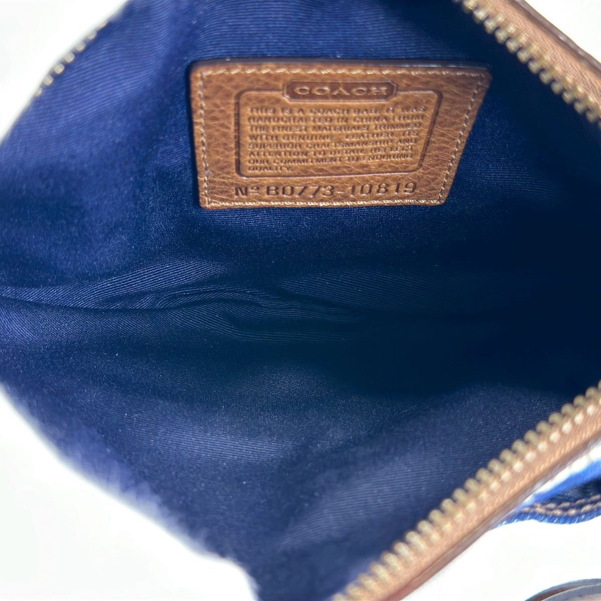 Excellent Condition COACH Patchwork Shoulder Half… - image 7