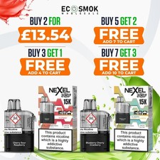 Nexel Thunder Replacement Pods 15K Puff | 20mg Prefilled | UK Fast Dispatch