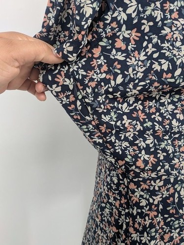 Abercrombie & Fitch Mini Wrap Dress Size M Floral Cottagecore Feminine whimsical - Picture 10 of 12