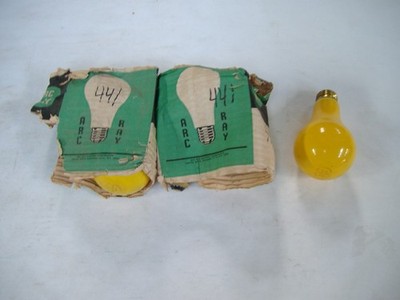 ARC-RAY yellow 100 watt 120 v bulb 4 for $22 shipped