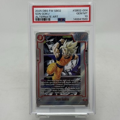 2025 Dragon Ball Super Fusion World SB02-004 Son Goku Alt Art PSA