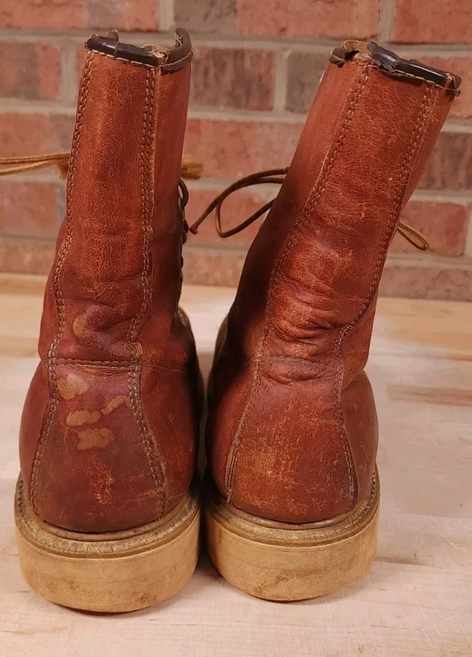 Botas De Colección Para Hombre Lehigh 100 Puntera de Seguridad Cuero Marrón Sin usar, en Caja, Puntera Talla 8.5 D Foto 4 de 4