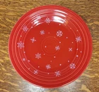 Fiesta Fiestaware 2005 Betty Crocker Scarlet Snowflake Luncheon  Plate Red