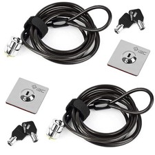 Laptop Cable Lock Hardware Cable Lock Anti Theft, Anchor Plate  2 Keys with ...