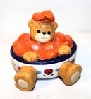 LUCY AND ME  Bear Bowl of SWEET POTATOES or YAMS Lucy Rigg FIGURINE Enesco 1994  — photo 2