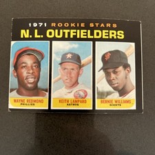 1971 Topps NL OF Redmond/Lampard 728 Ex (lower Left Corner) Hi # Rookie Miscut