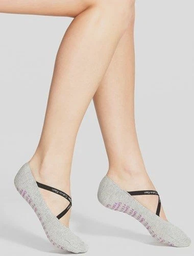 Calcetines Calvin Klein Performance Ballet Forro Pilates Yoga -Nuevos en Paquete - Gris Foto 2 de 2