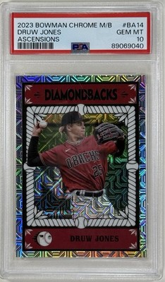 2023 Bowman Chrome M/B Druw Jones Bowman Ascensions Mojo  #BA-14 DBacks *PSA 10*