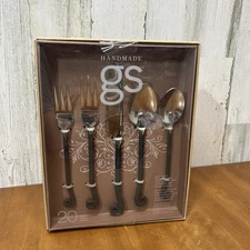 Gourmet Settings (GS) Treble Clef Stainless 20pc Flatware Set New In Box