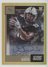 2020 Score Rookies Gold Zone Signatures 20/50 Gabriel Davis #423 Auto 06st