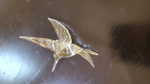 Schönes mundgeblasenes Glas Kolibri Ornament hellgelb - Bild 2 von 4