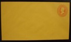 UO49 War Department 1875 rare mint entire red on orange, very nice! cut square — photo 3