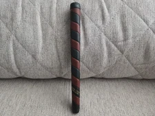 The Grip Master Genuine Leather 2 Tone Classic Wrap Putter Grip Burgundy/BlK⛳73g