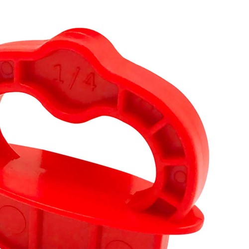 8-Piece 1/4 Inch Deck Board Spacers - Red Plastic Gap Guides