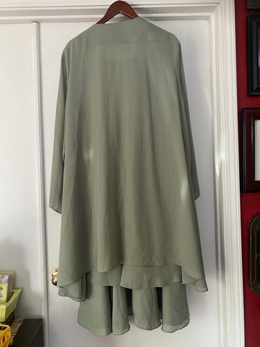 CANDLELIGHT & CHAMPAGNE Plus Size 28W 2 Piece Formal Layered Dress & Overcoat - Bild 6 von 15