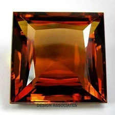  MADEIRA CITRINE 6 MM SQUARE CUT  FROM BRAZIL