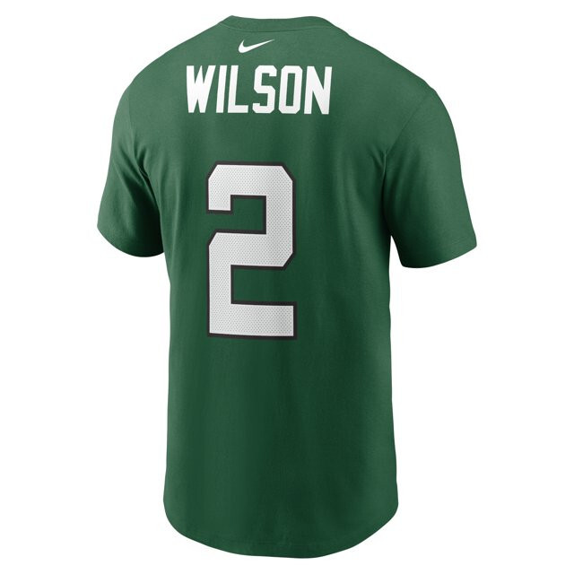 Nike Kids' NFL New York Jets Zach Wilson 2 Name & Number Tshirt, Green