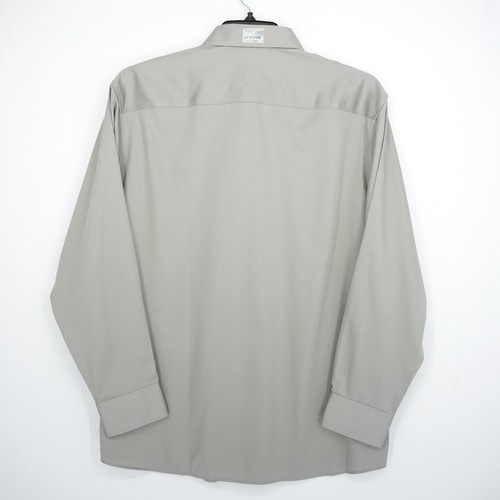 Kenneth Cole Men's Dress Shirt L 16.5-32/33 Gray Wrinkle Free Stretch Collar NWT - Picture 2 of 12