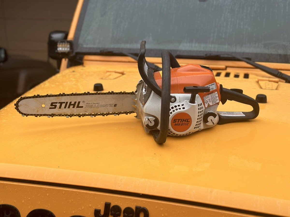 STIHL MS 211 C-BE 18 in. 35.2 cc Gas Chainsaw | eBay