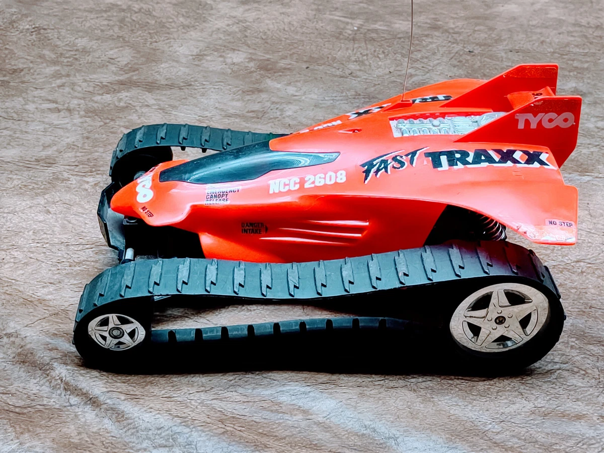 VINTAGE TYCO FAST TRAXX RC RED 27 MHz 9.6v GREAT CONDITION