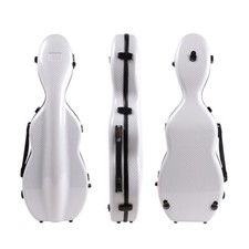 4/4 Violin Case Carbon Fiber Violin Case with Back Strap Bow Holder Hygrometer