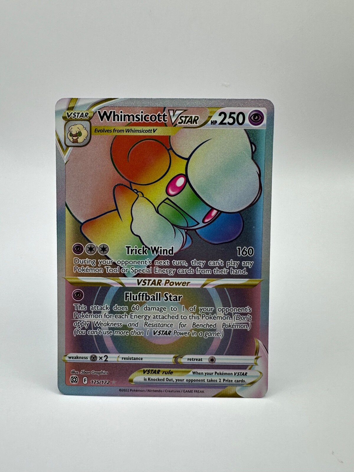 Whimsicott VSTAR (Secret) 175/172 Swsh09: Brilliant Stars Holo