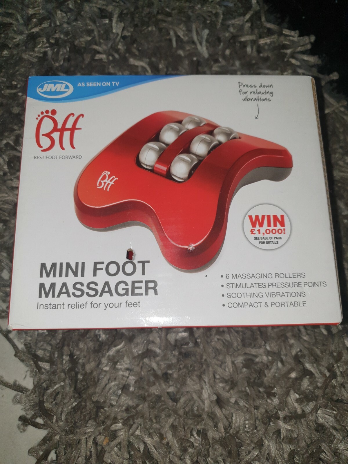 JML BFF Mini Foot Massager Boxed Used eBay
