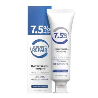 #ad 7.5% Hydroxyapatite Toothpaste Remove Yellow Tooth Stains For Sensitive Teeth $12.99