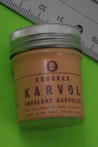 KARVOL Inhalation caps Physician's Sample COOKES Empty and NICE