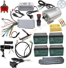 48V 1800W Brushless E Bike Motor Kit Controller Electric Scooter Go Cart Quad