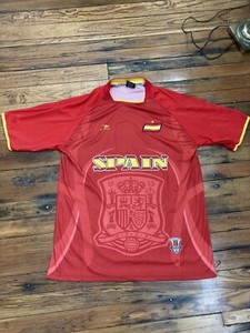 Spain Men’s National Team Red Soccer Jersey Drako Men’s One Size