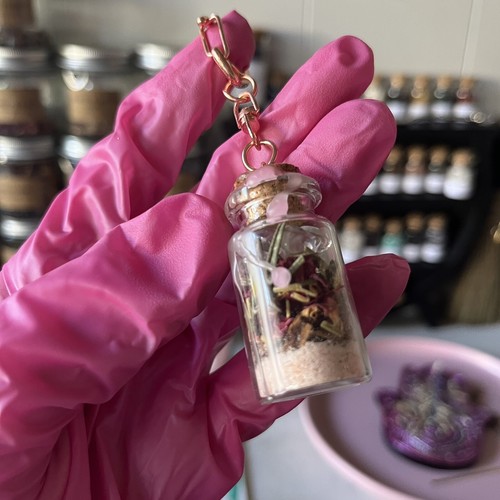 Spell Jar Everyday Spell Keychain Handmade Wicca Witch 10ml - Picture 2 of 9