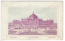 1876 Centennial Exhibition Card -- Art Gallery