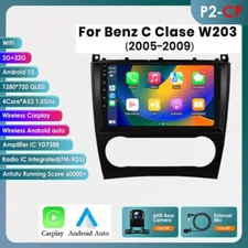 For Mercedes Benz C/CLK Class W209 W203  CarPlay GPS Car Radio Android 12 camera