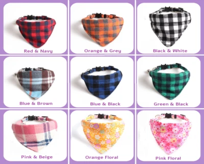 Cat Collar with Bandana | Safe Quick Release Breakaway Buckle | Zacal Cat Collar