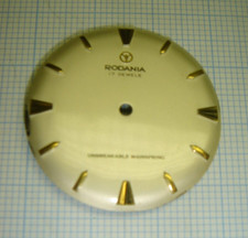 CADRAN D'OCCASSION VINTAGE "RODANIA" POUR MONTRE MÉCANIQUE DE 13 LIGNES 3/4
