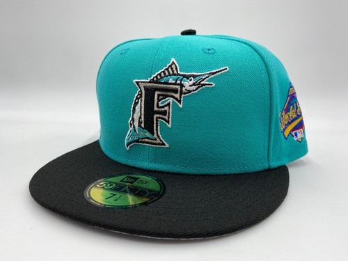 Sombrero Club Exclusivo Florida Marlins 97 Serie Mundial Nueva Era 59Fifty 5950 Gris UV - Imagen 2 de 5