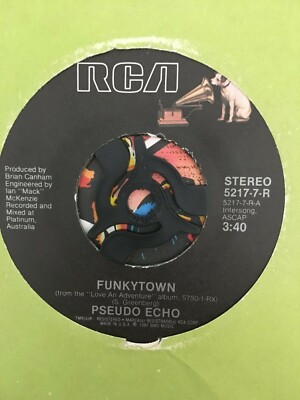 Pseudo Echo Funky Town / Lies Are Nothing 1987 Pop Disco 7'' vinyl