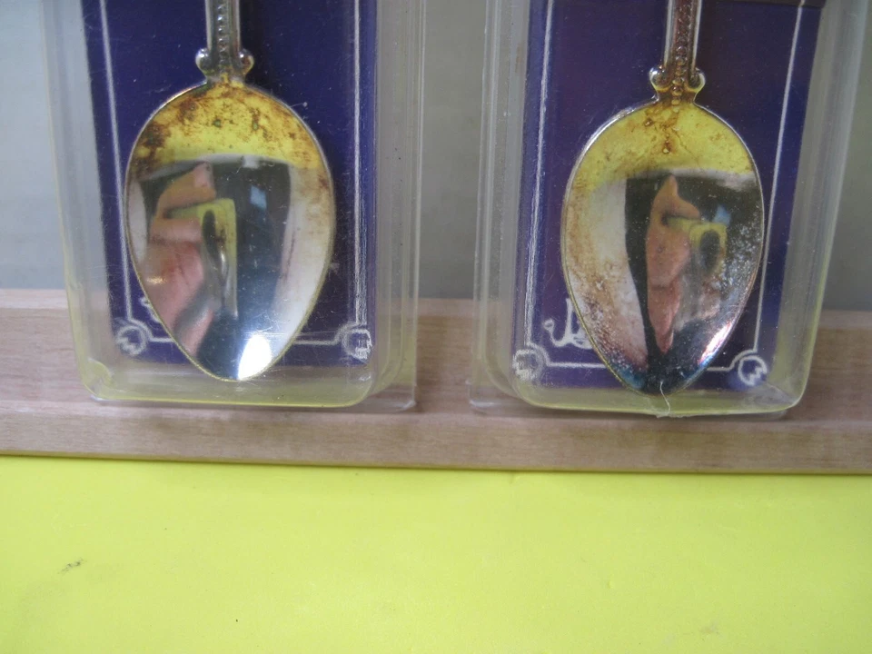 Silver Plated Collectible State Souvenir Spoons: Alabama & North Carolina Foto 4 de 4