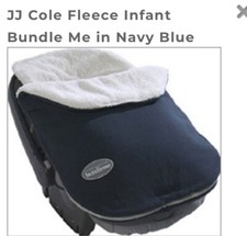 JJ COLE FLEECE INFANT BUNDLE ME IN NAVY BLUE