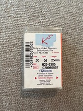 SybronEndo K3 Nickel-Titanium Files NiTi Endo Files K3 .30/.06 25mm