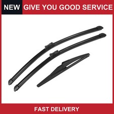 Pack of 3 For Jeep Renegade Front Rear Windshield Wiper Blade Set 22" 20" 11"