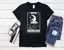 The Moon Tarot Card Men Women Jute Bag Unisex Hoodie Baseball T Shirt Top 3619