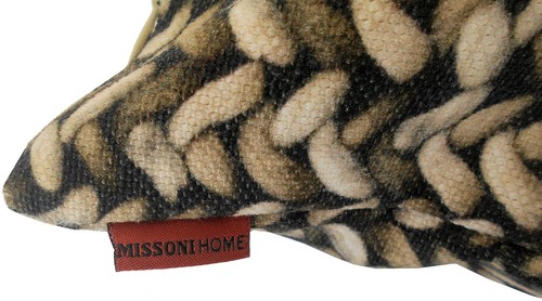 MISSONI HOME CUSHION COVER LINEN COTTON ECOLOGIC 16x16" 40x40cm NIEPOS 21 - Picture 3 of 4