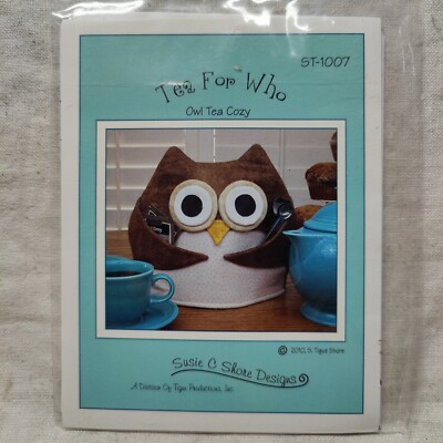 OWL TEA COZY Susie C Shore Designs 2010 Creative Project Sewing Pattern ST-1007