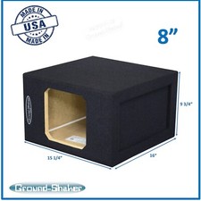 8" Single Sealed Large Solo-Baric Sub Box Speaker Box Ground Shaker Enclosure